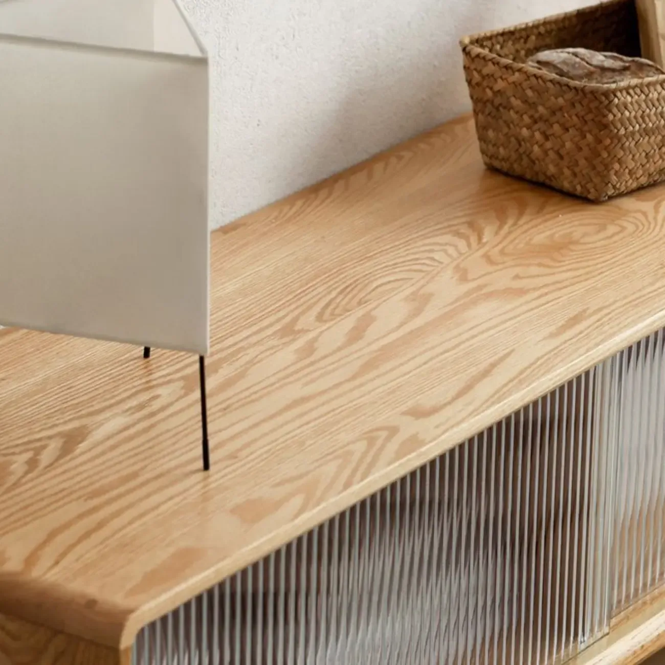 Modern Wooden TV Stand with Drawers and Cabinets Image - 12