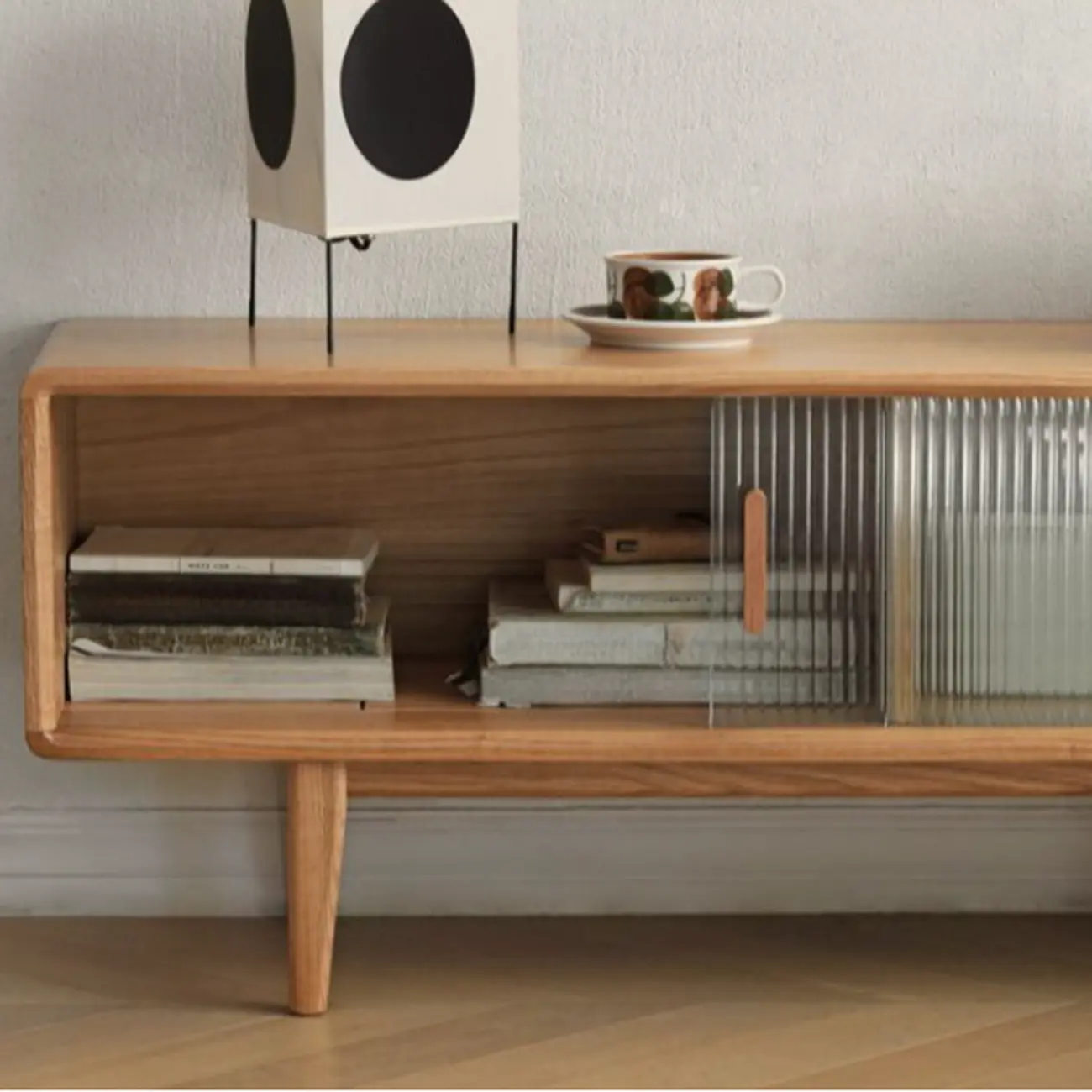 Modern Wooden TV Stand with Drawers and Cabinets Image - 20 | homeyfad