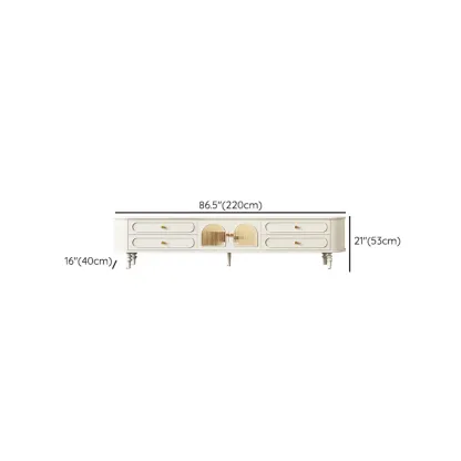 Wooden Scandinavian TV Stand with Cable Management