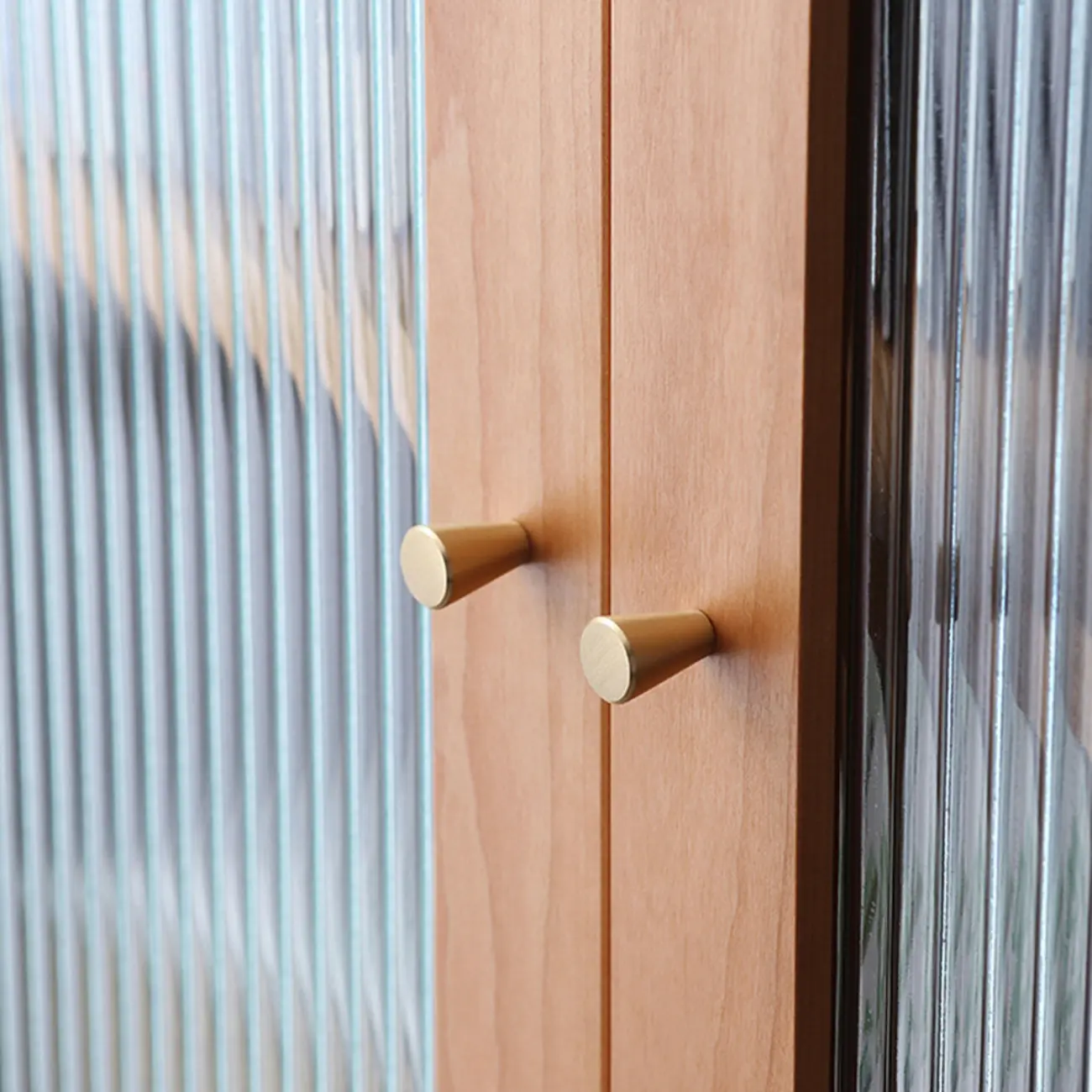 Narrow Modern Natural Wood 2-Drawer Bookcase Image - 4 | homeyfad