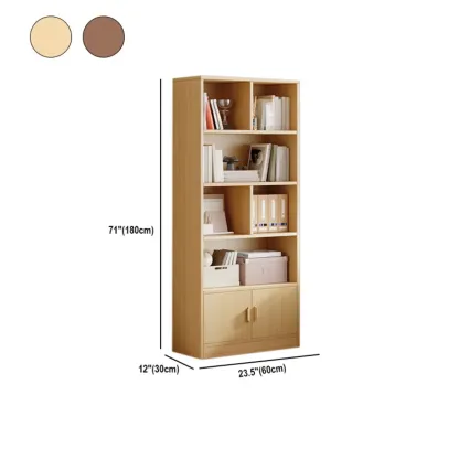 Antique Walnut Reclaimed Wood Doors Vertical Bookcase #size