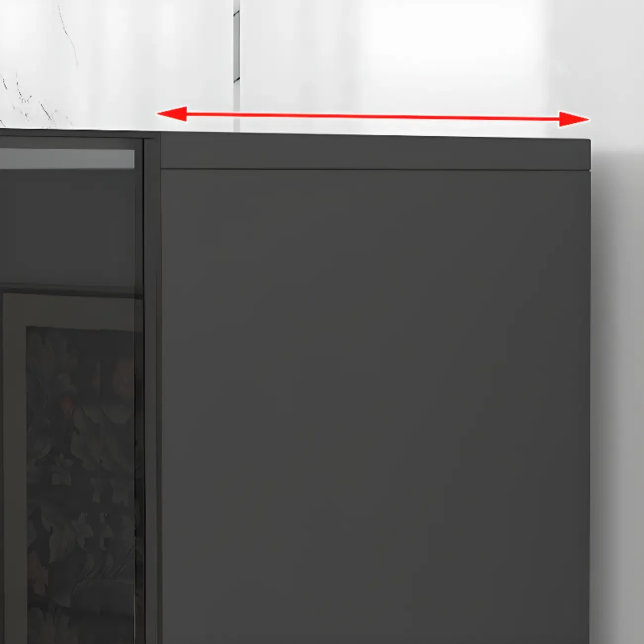 White Wooden Glass Door Display Storage Bookcase Image - 10