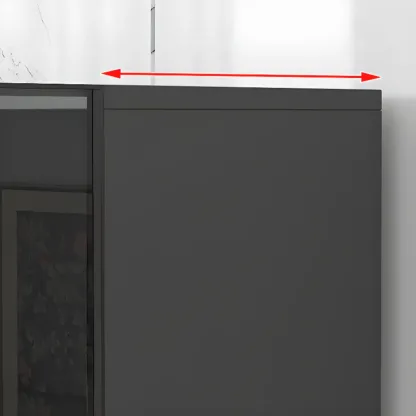 White Wooden Glass Door Display Storage Bookcase Image - 10