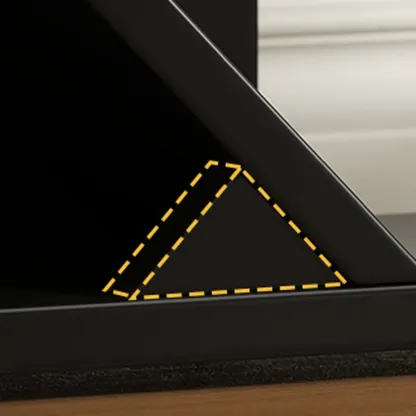 Black Wood Tree-Shaped Vertical Display Bookcase Image - 7