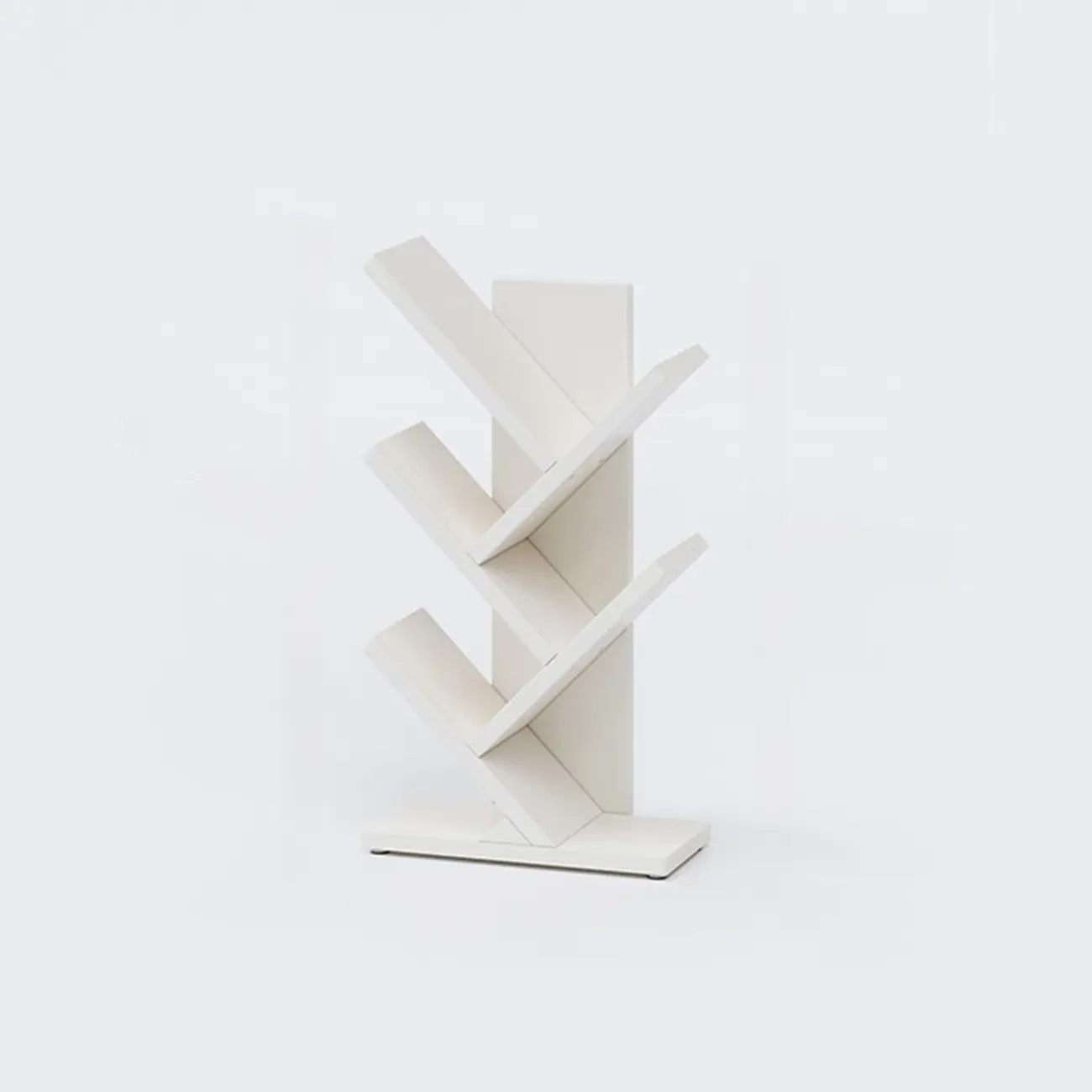 Black Wood Tree-Shaped Vertical Display Bookcase Image - 33 | homeyfad