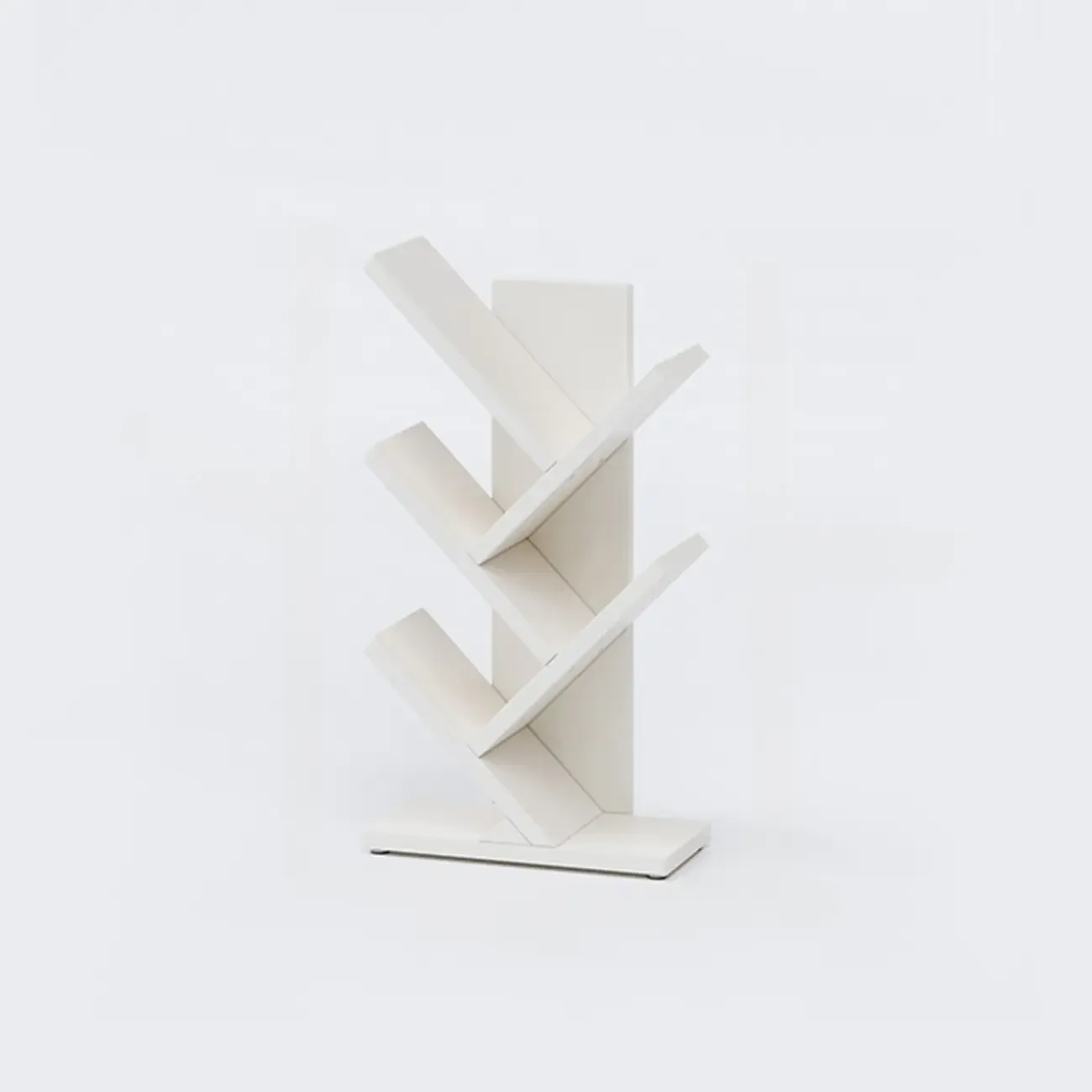 Black Wood Tree-Shaped Vertical Display Bookcase Image - 33