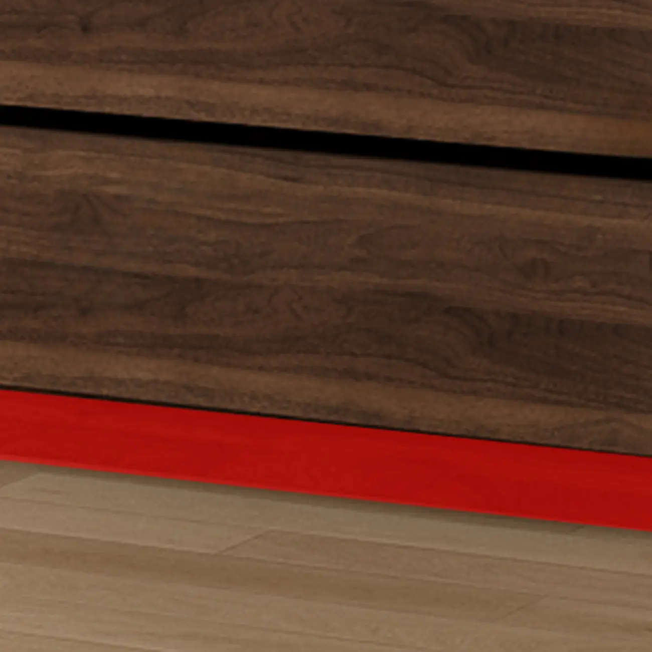 Modern Glass Door Walnut Wooden 5-Shelf Bookcase Image - 5 | homeyfad