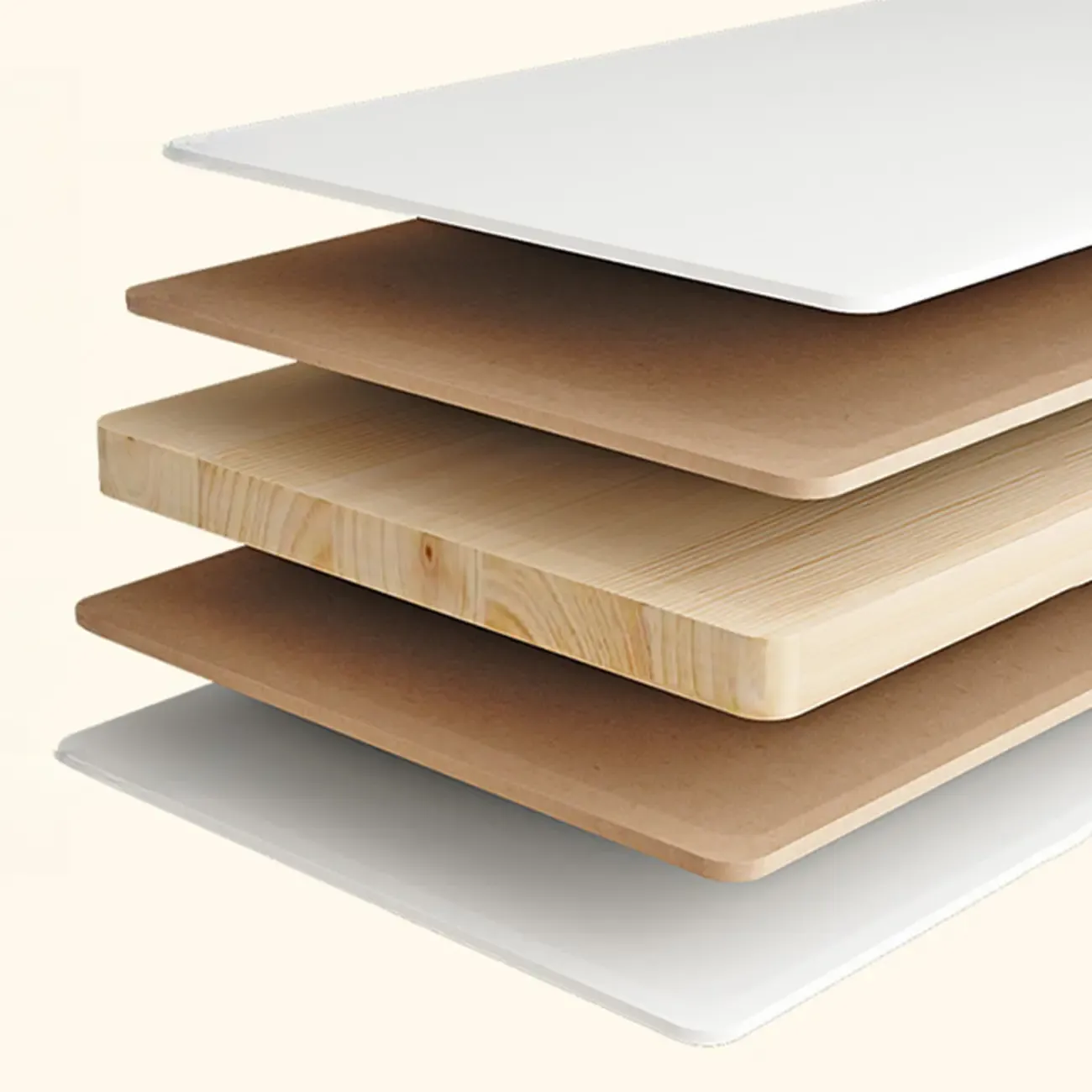 Rectangular White Wood Vertical Display Bookcase with Drawers Image - 9