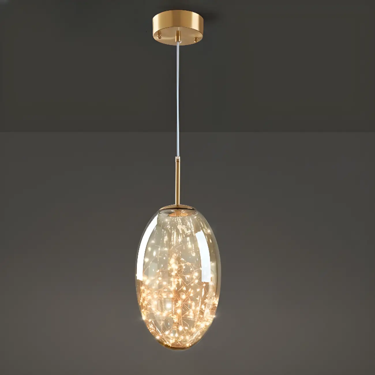 Modern Glass Adjustable Kitchen Pendant Light Dimmable LED Image - 3 | homeyfad