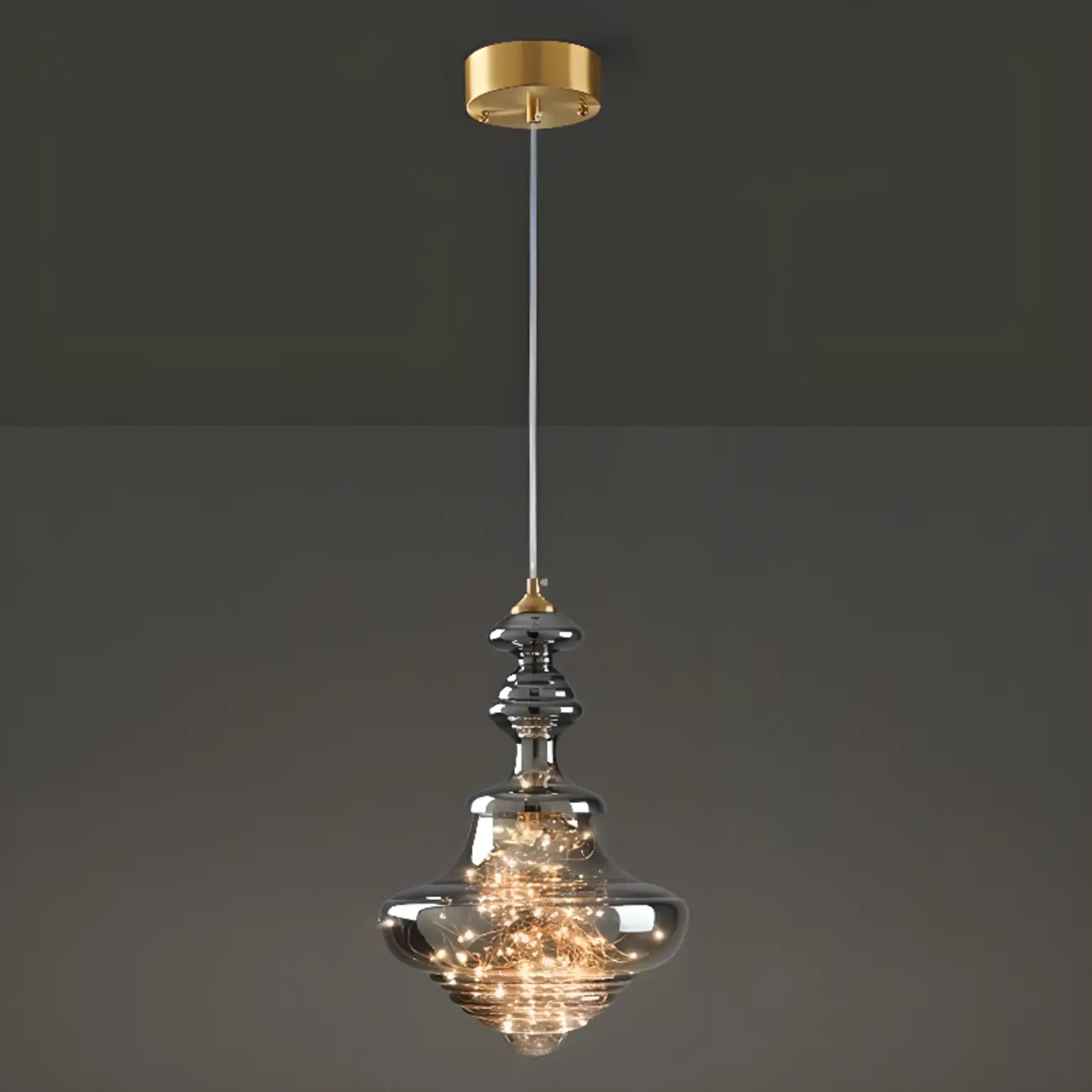 Modern Glass Adjustable Kitchen Pendant Light Dimmable LED Image - 9 | homeyfad