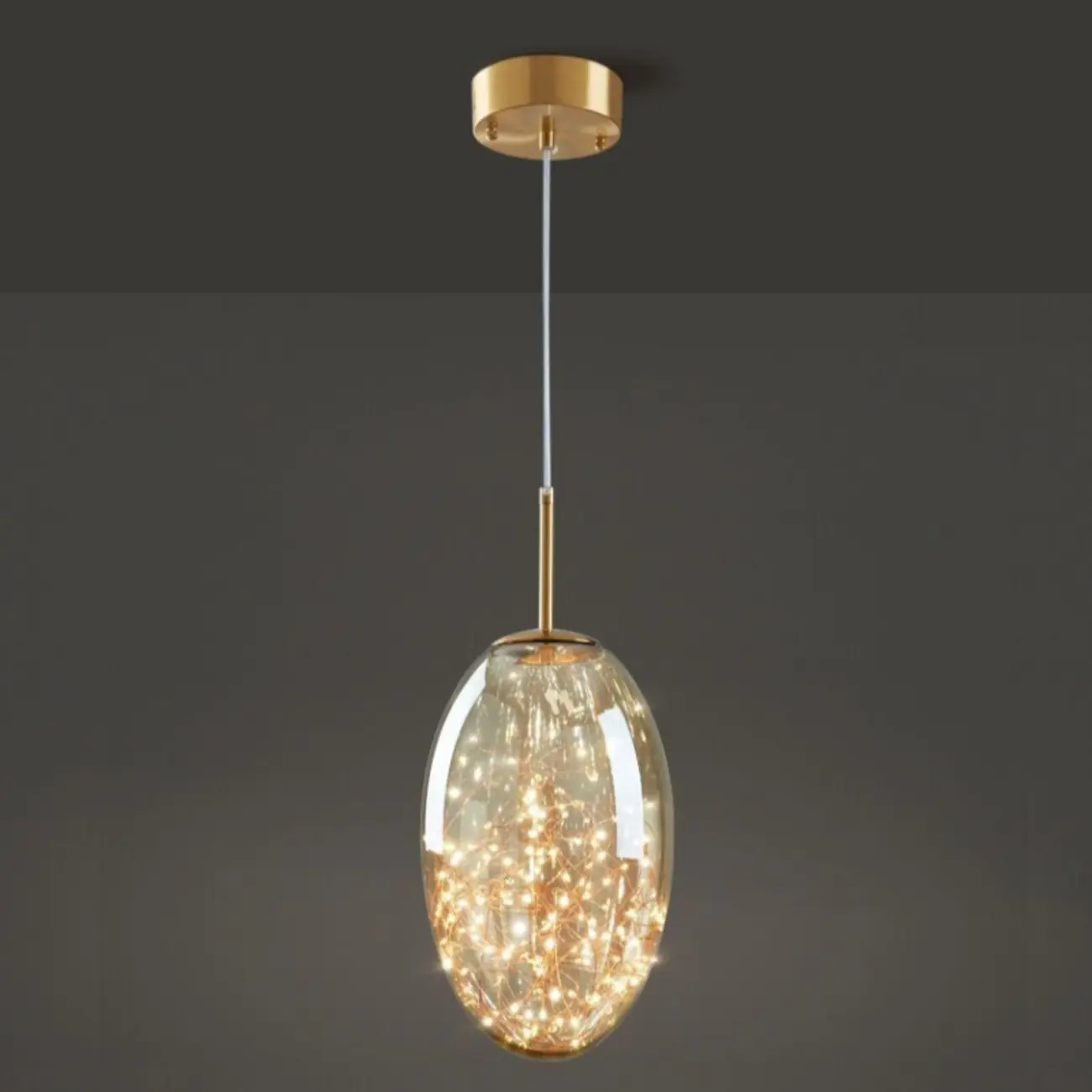 Modern Glass Adjustable Kitchen Pendant Light Dimmable LED Image - 11 | homeyfad