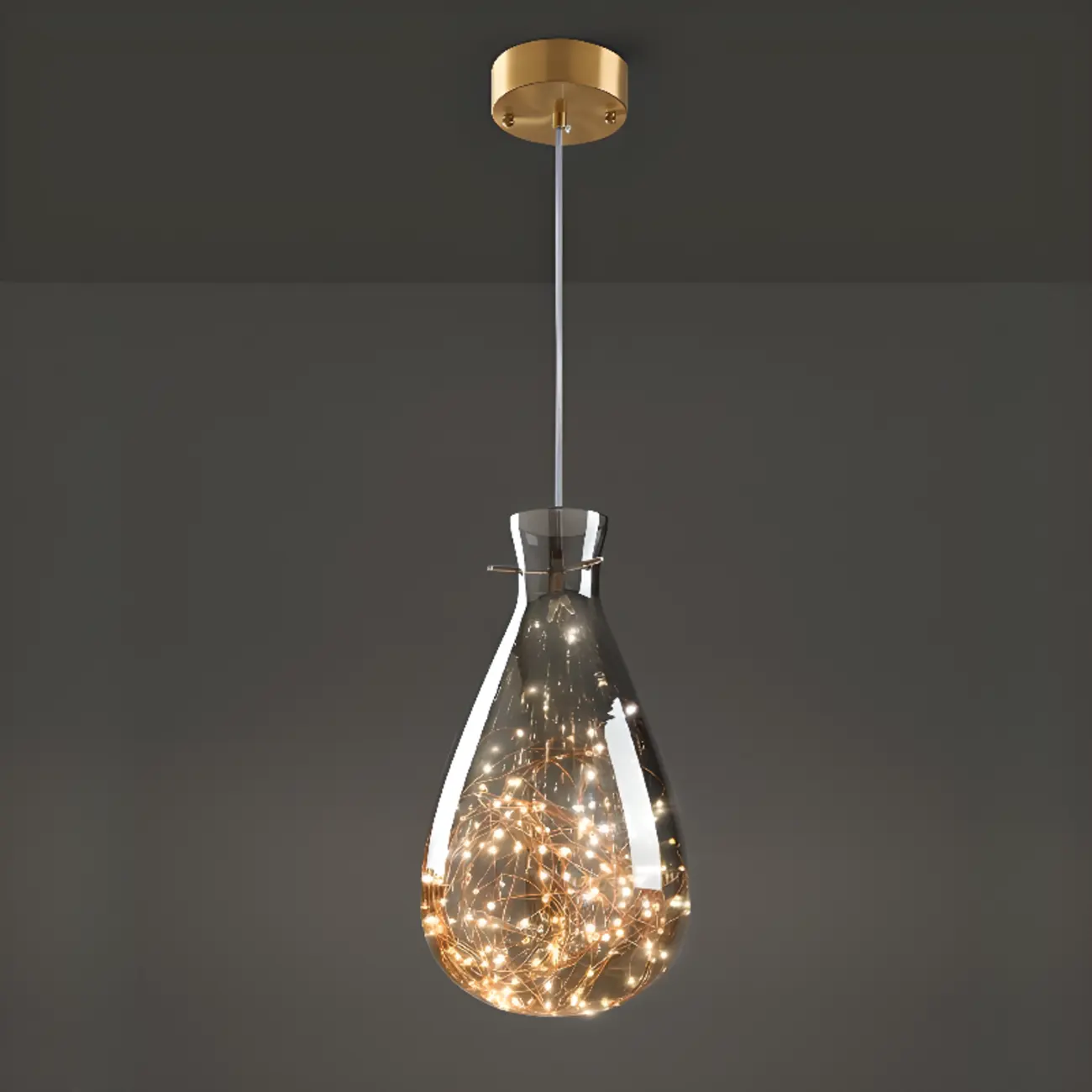 Modern Glass Adjustable Kitchen Pendant Light Dimmable LED Image - 12 | homeyfad