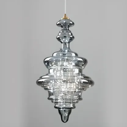 Modern Glass Adjustable Kitchen Pendant Light Dimmable LED Image - 16