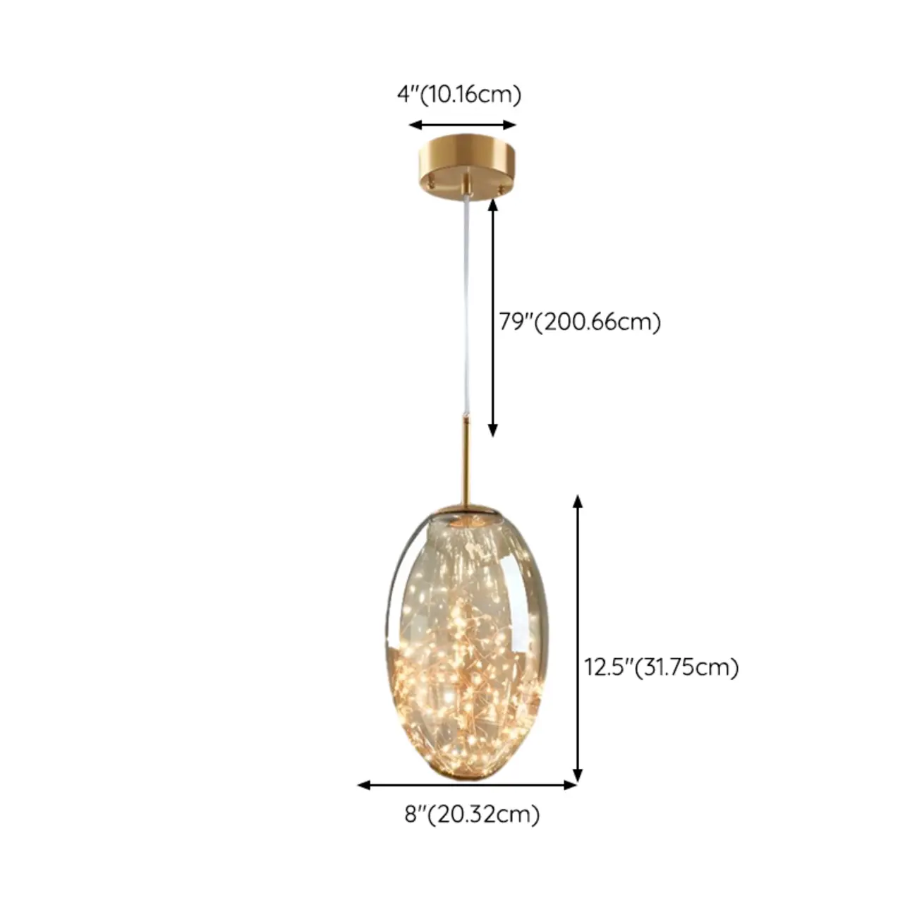 Modern Glass Adjustable Kitchen Pendant Light Dimmable LED #size | homeyfad
