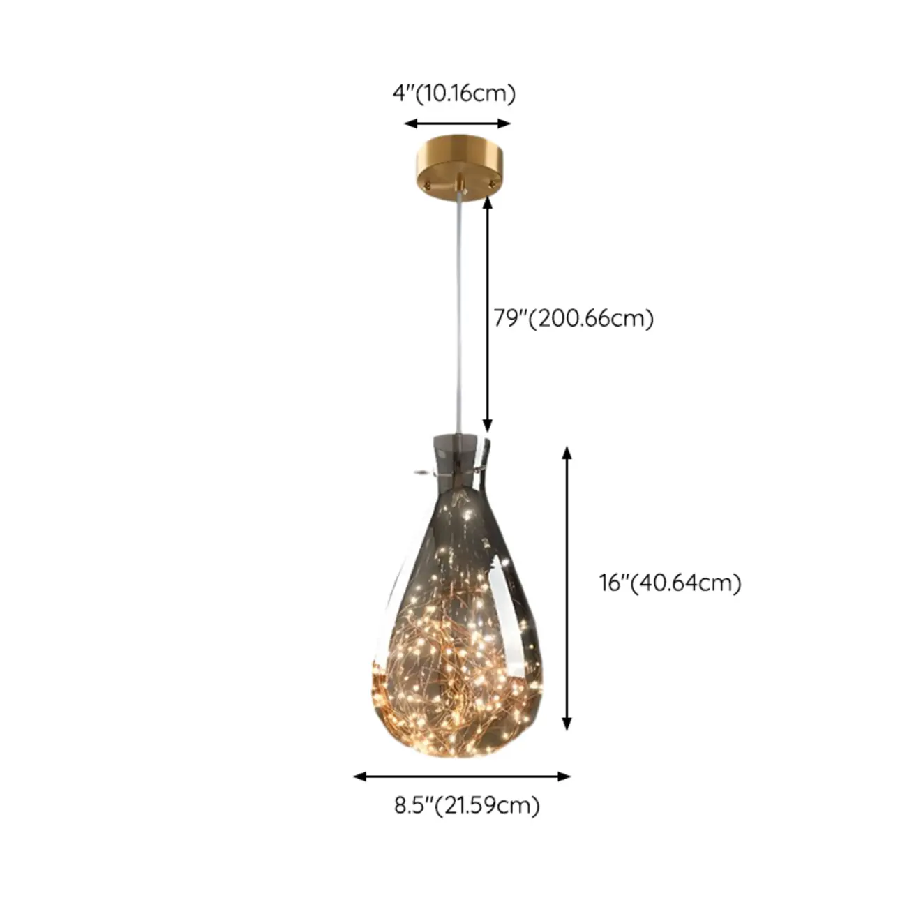 Modern Glass Adjustable Kitchen Pendant Light Dimmable LED Image - 23 | homeyfad