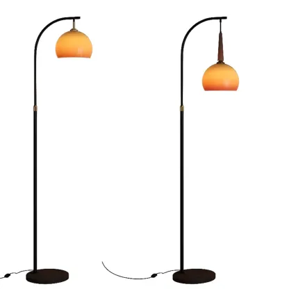 Modern Adjustable Metal Arc Floor Lamp Plug-In for Living Room Image - 6