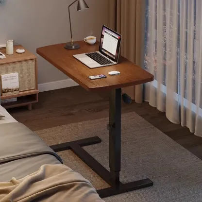Traditional Wooden Motorized Adjustable Office Standing Desk Image - 3