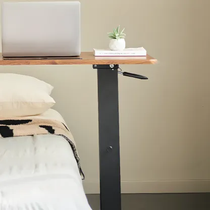 Traditional Wooden Motorized Adjustable Office Standing Desk Image - 7