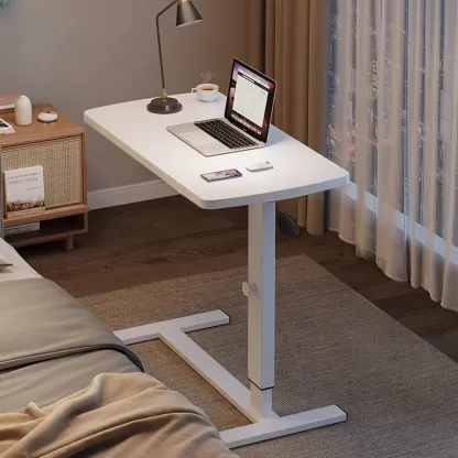 Traditional Wooden Motorized Adjustable Office Standing Desk Image - 8