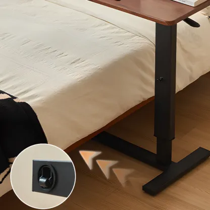Traditional Wooden Motorized Adjustable Office Standing Desk Image - 11
