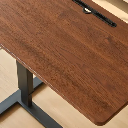 Traditional Wooden Motorized Adjustable Office Standing Desk Image - 13