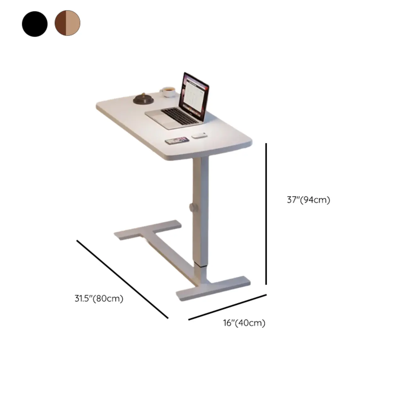Traditional Wooden Motorized Adjustable Office Standing Desk #size | homeyfad