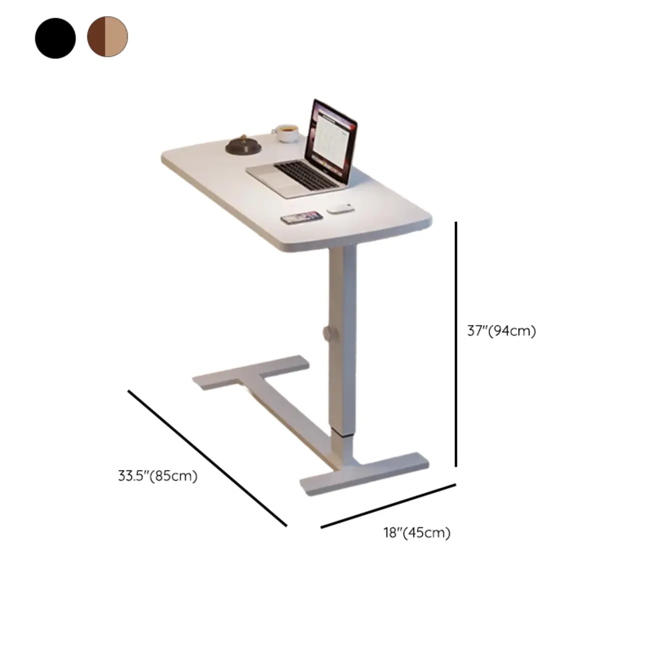 Traditional Wooden Motorized Adjustable Office Standing Desk Image - 15 | homeyfad