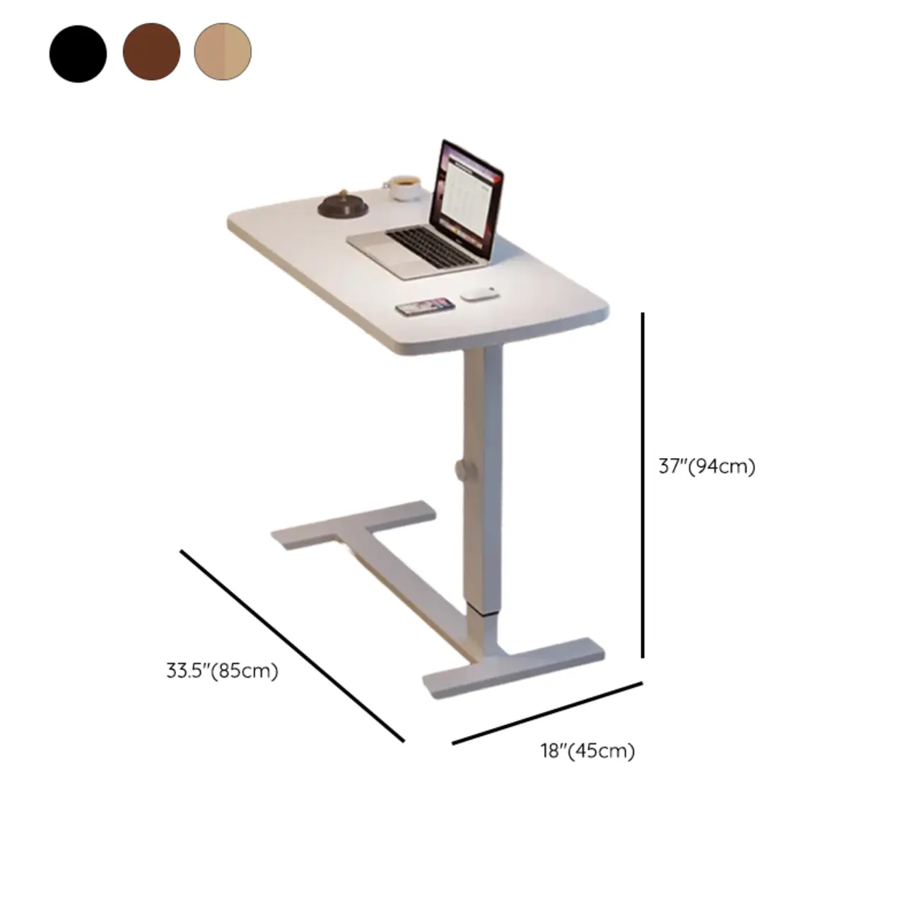Traditional Wooden Motorized Adjustable Office Standing Desk Image - 17 | homeyfad