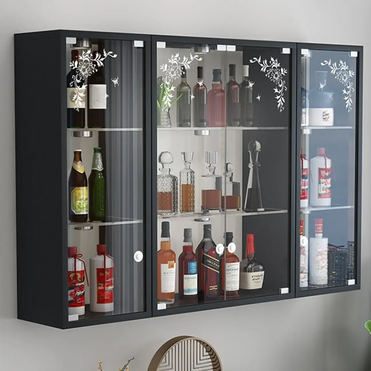 Wall-Mounted Wooden Enclosed Display Cabinet for Collectibles Image - 13