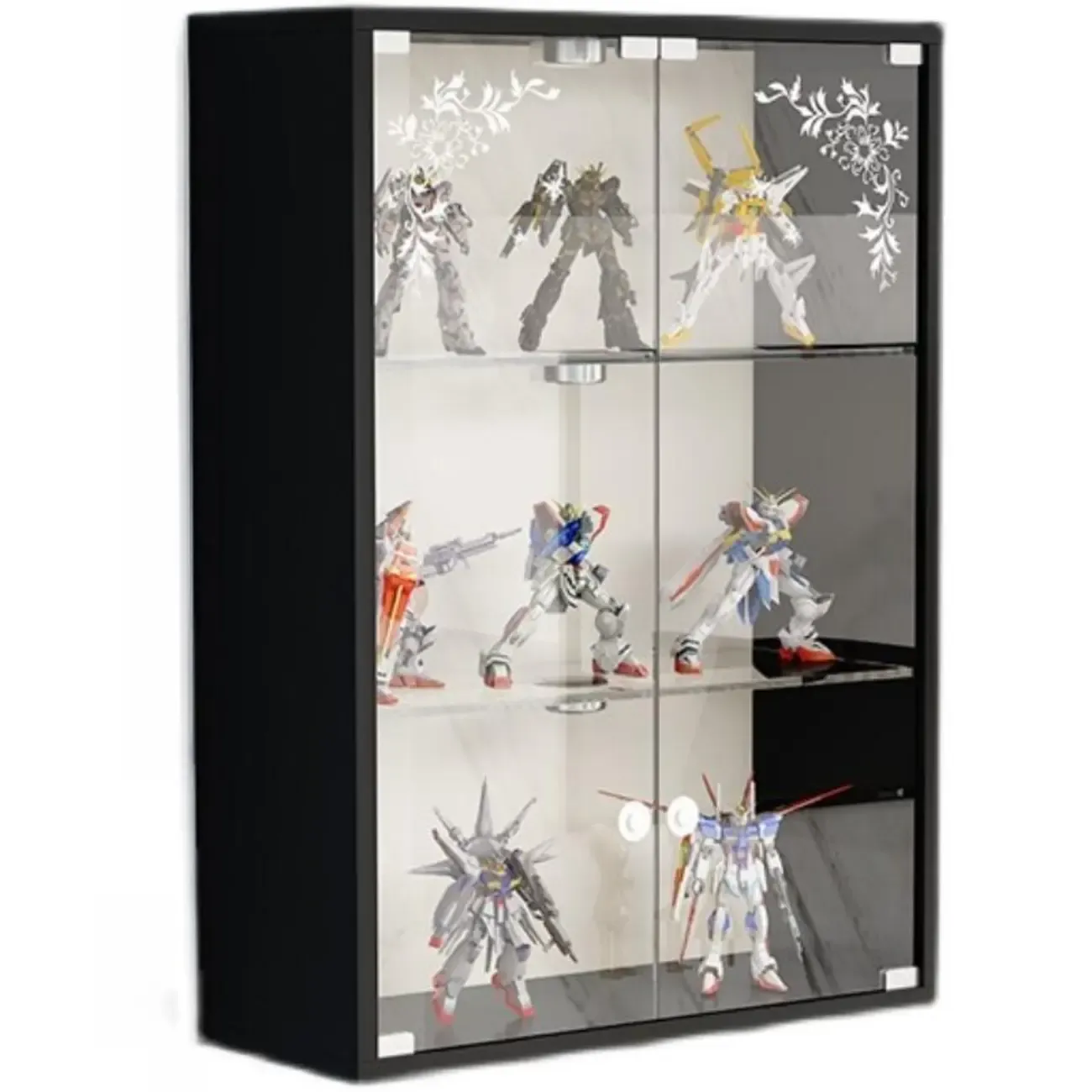 Wall-Mounted Wooden Enclosed Display Cabinet for Collectibles Image - 14