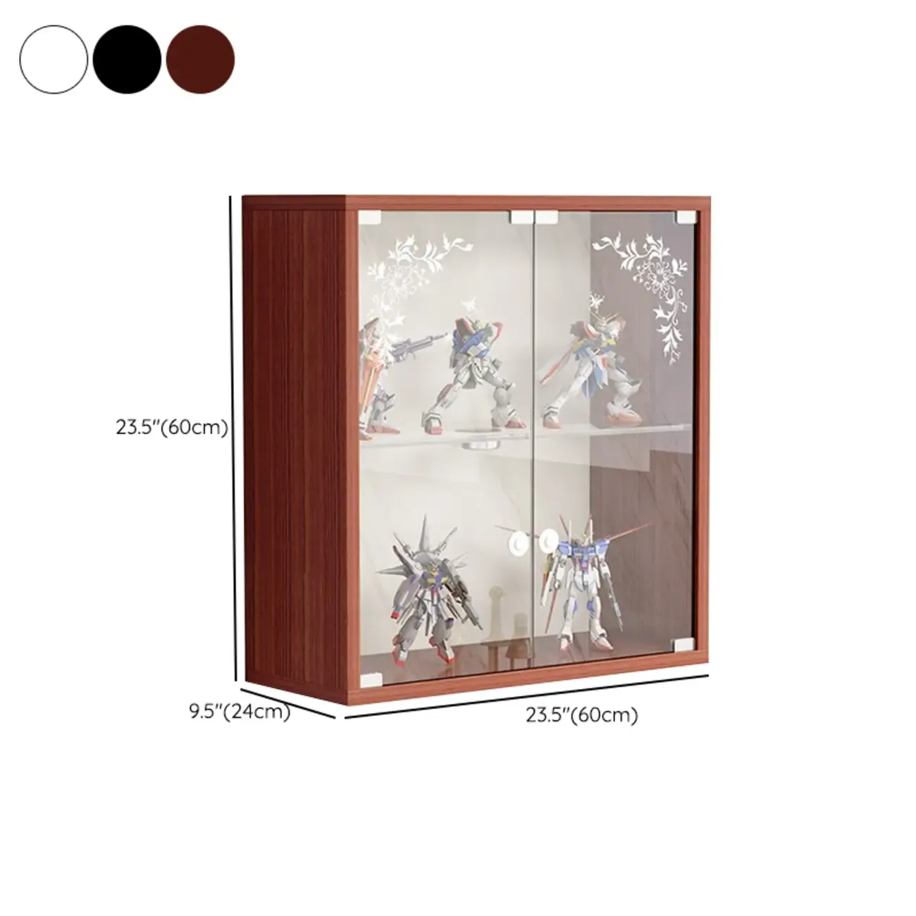 Wall-Mounted Wooden Enclosed Display Cabinet for Collectibles Image - 33