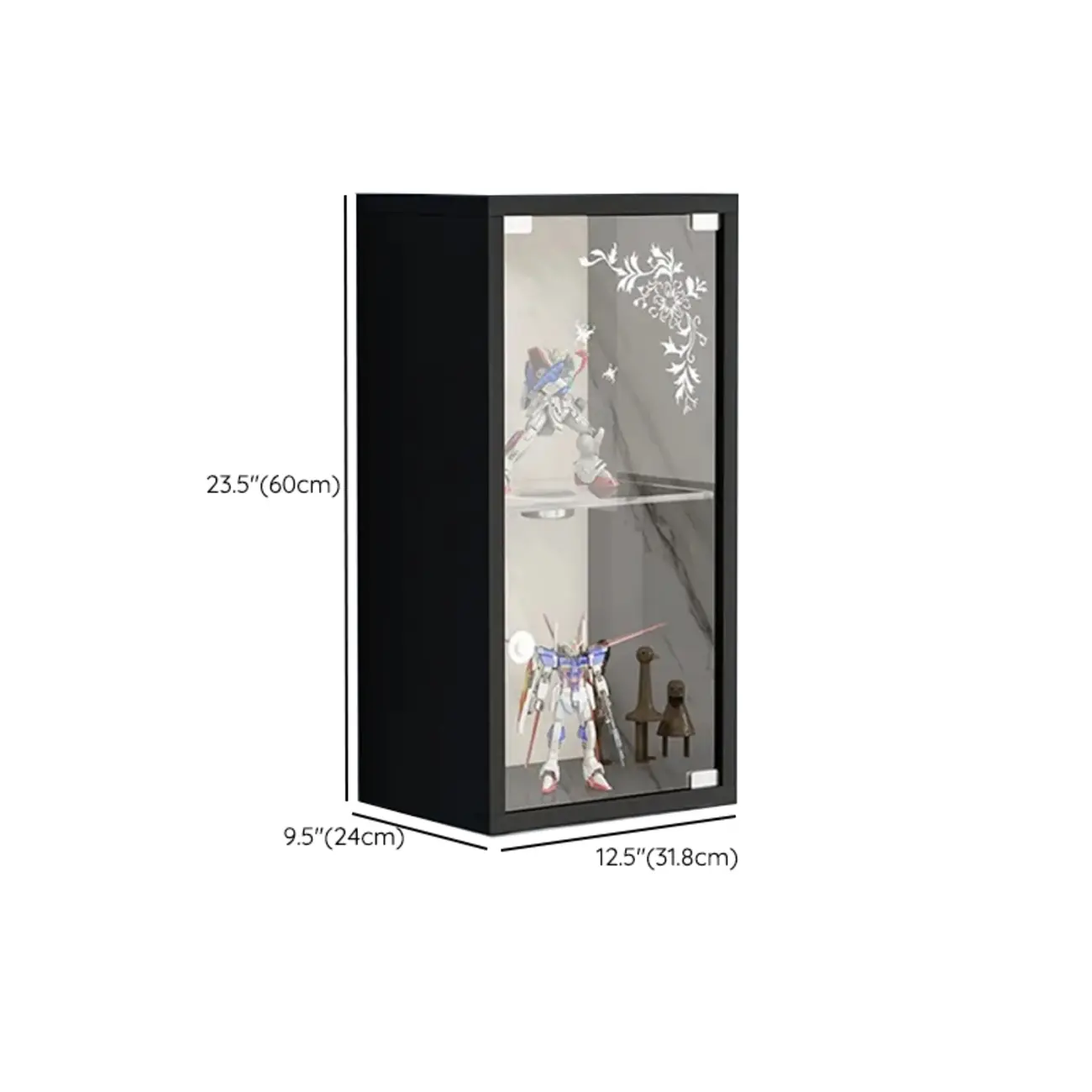 Wall-Mounted Wooden Enclosed Display Cabinet for Collectibles Image - 35 | homeyfad