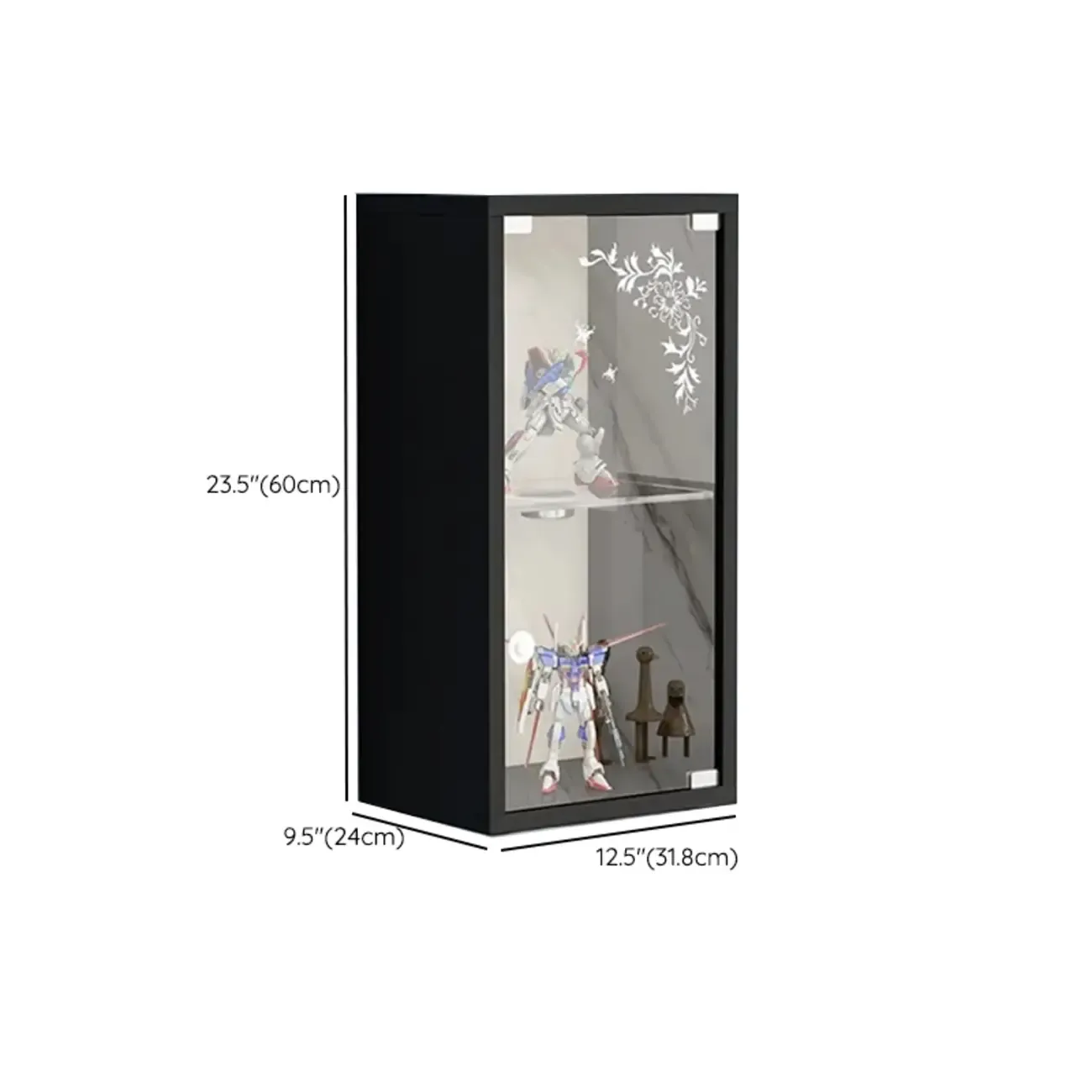 Wall-Mounted Wooden Enclosed Display Cabinet for Collectibles Image - 35