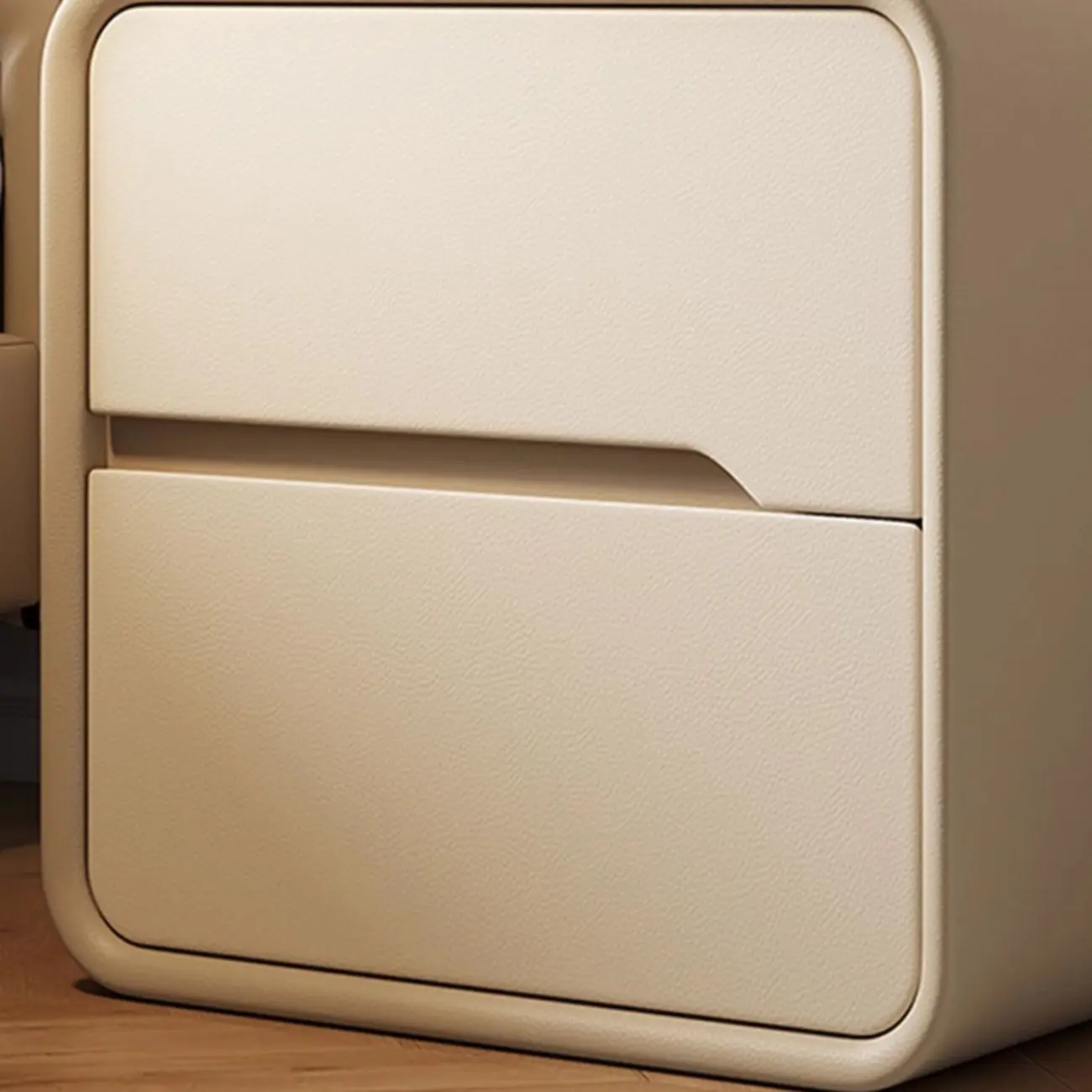 Modern Bedside Table with Storage Drawers - Avocado Green | homeyfad