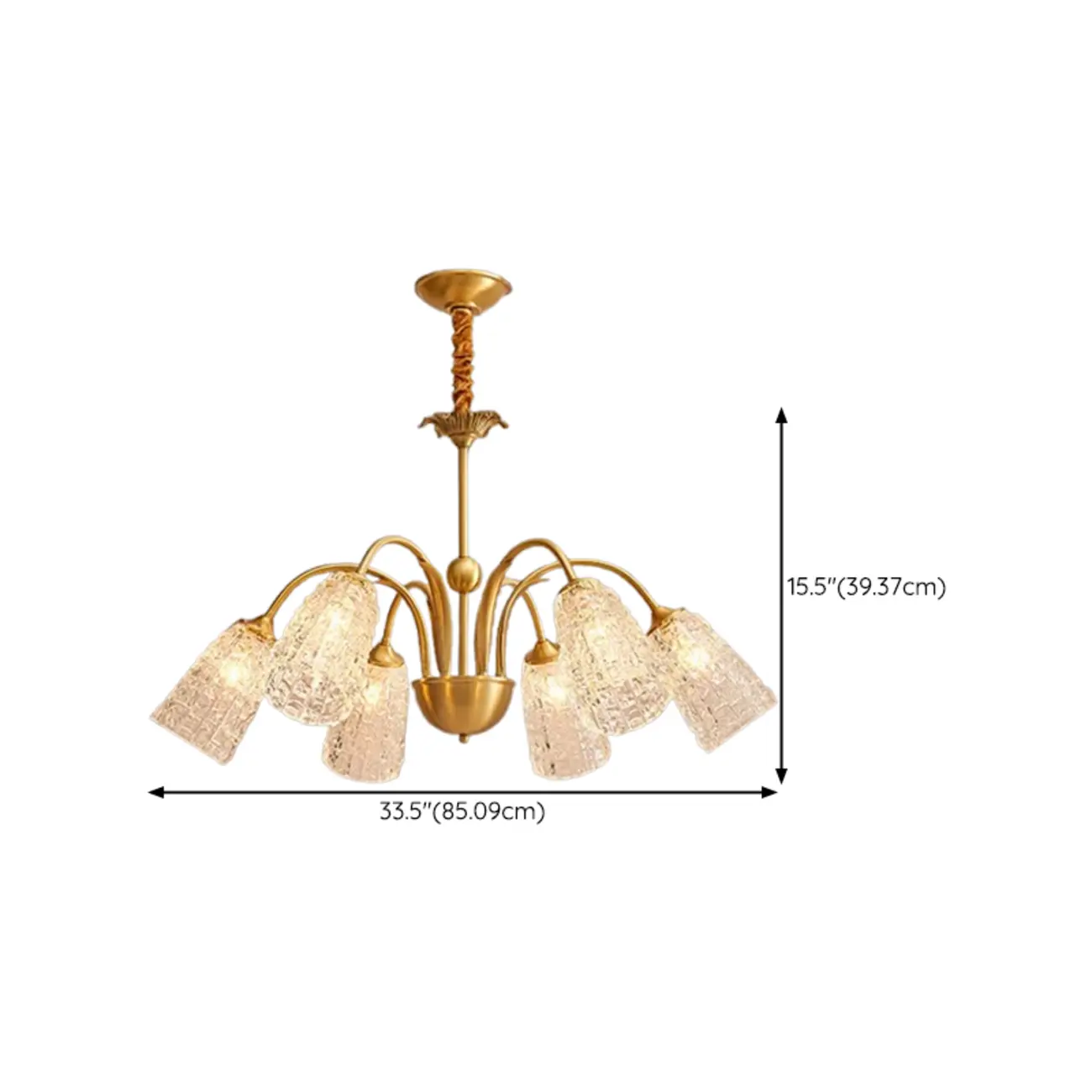 Gold Floral Crystal Glass Modern Chandeliers Elegant Image - 16 | homeyfad