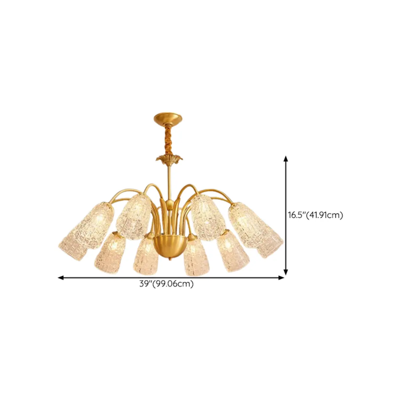 Gold Floral Crystal Glass Modern Chandeliers Elegant Image - 18 | homeyfad