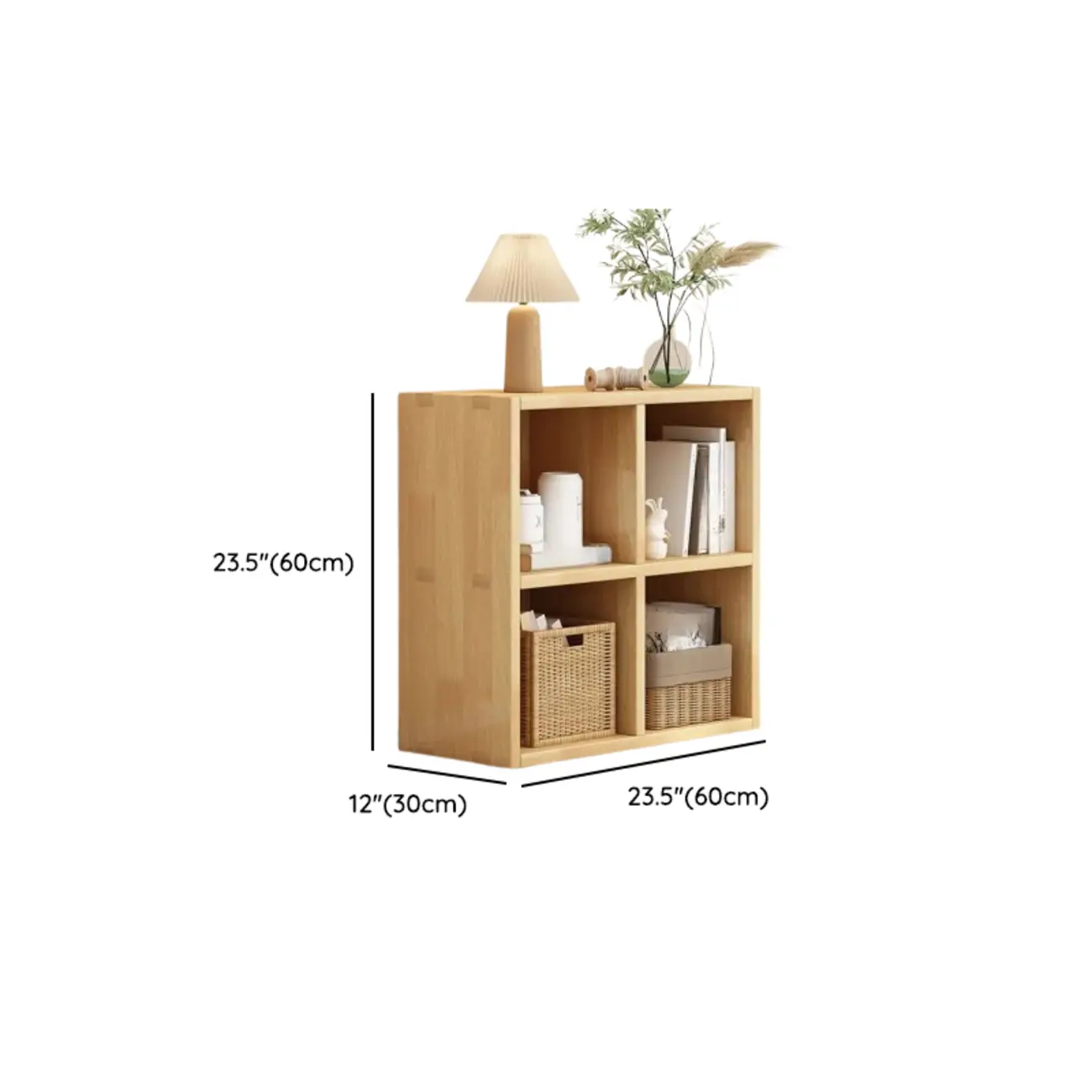 Modern Oak Bookcase Spacious Shelves Multi-Cabinets #size | homeyfad
