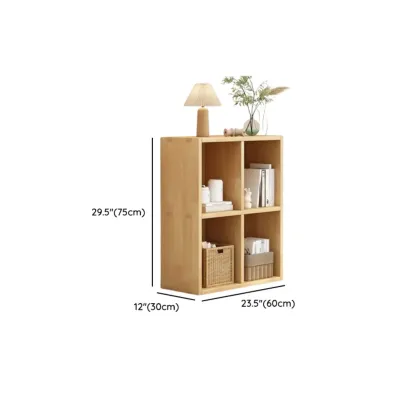 Modern Oak Bookcase Spacious Shelves Multi-Cabinets Image - 26