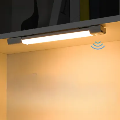 1-Light Modern Black Geometric LED Vanity Light Image - 1