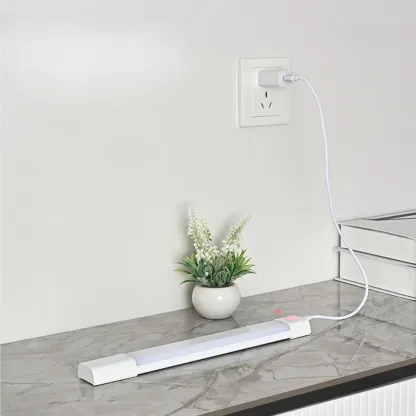 1-Light Modern Black Geometric LED Vanity Light Image - 4