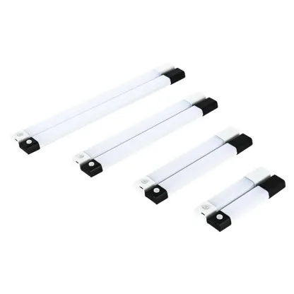 1-Light Modern Black Geometric LED Vanity Light Image - 5