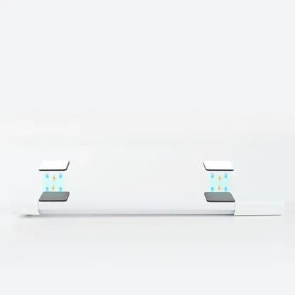 1-Light Modern Black Geometric LED Vanity Light Image - 14