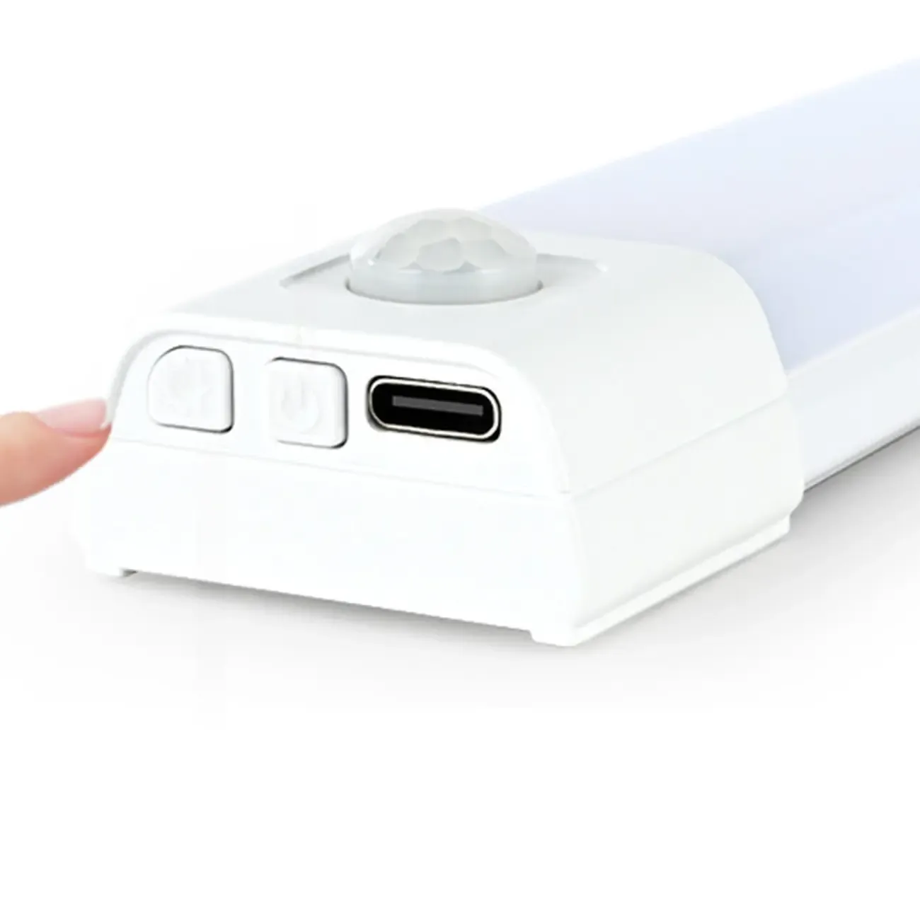 1-Light Modern Black Geometric LED Vanity Light Image - 15