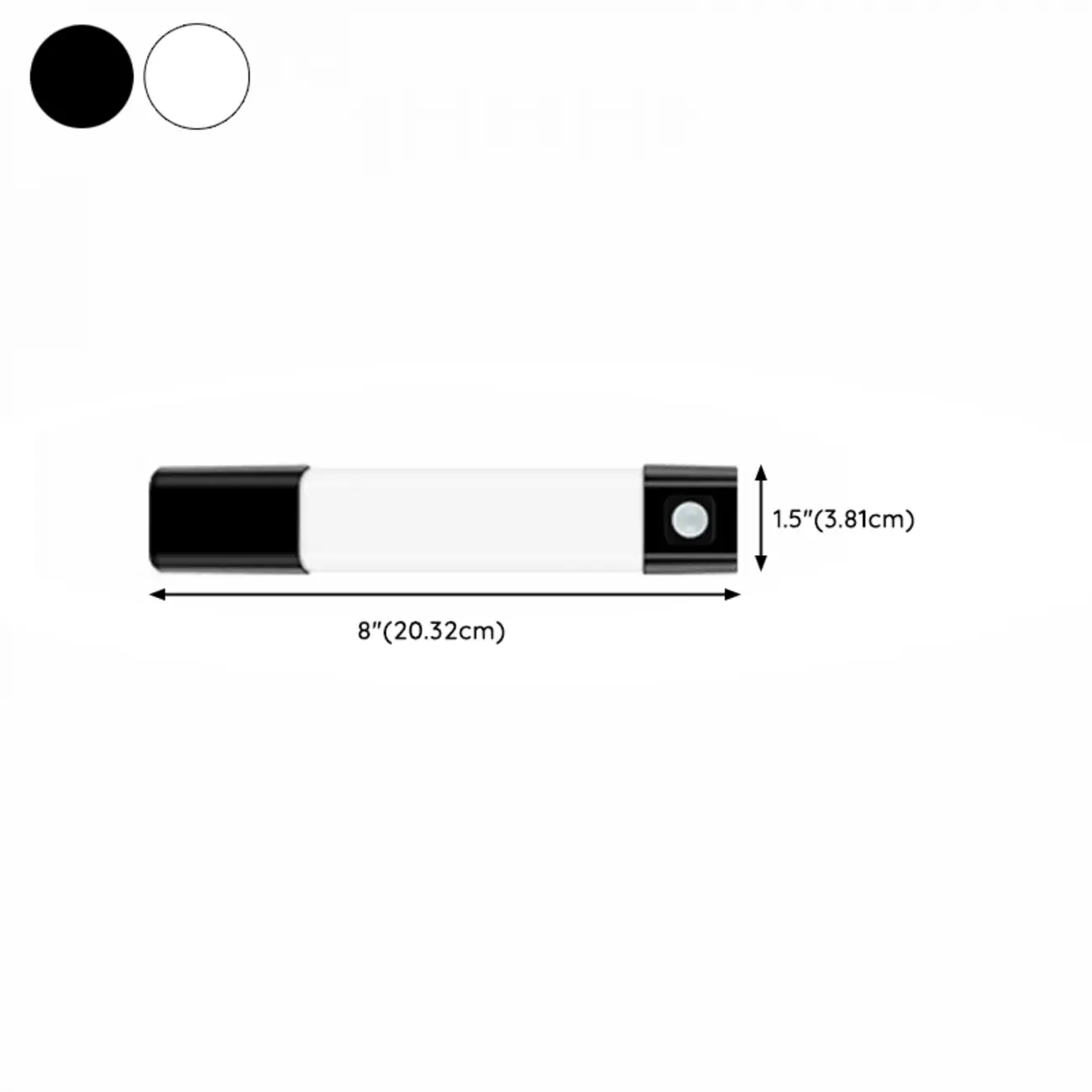 1-Light Modern Black Geometric LED Vanity Light #size | homeyfad