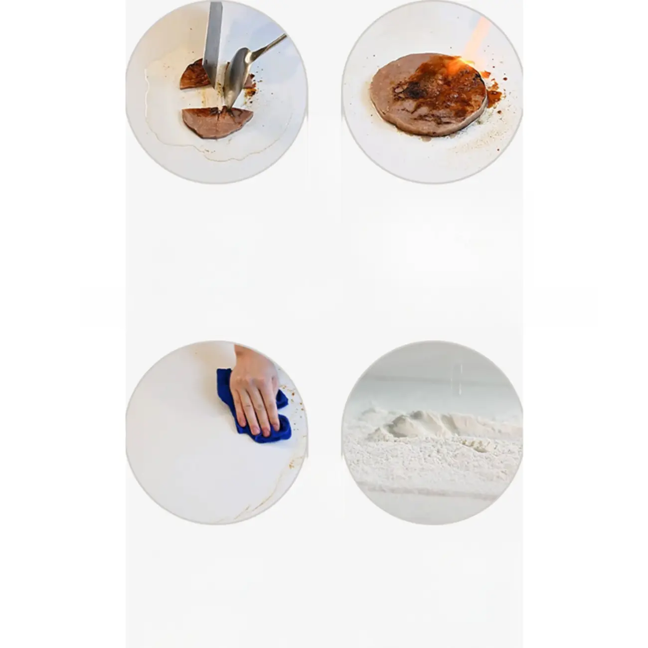 Modern Chalk Slate Metal Twin Pedestal Bar Tables Image - 7 | homeyfad