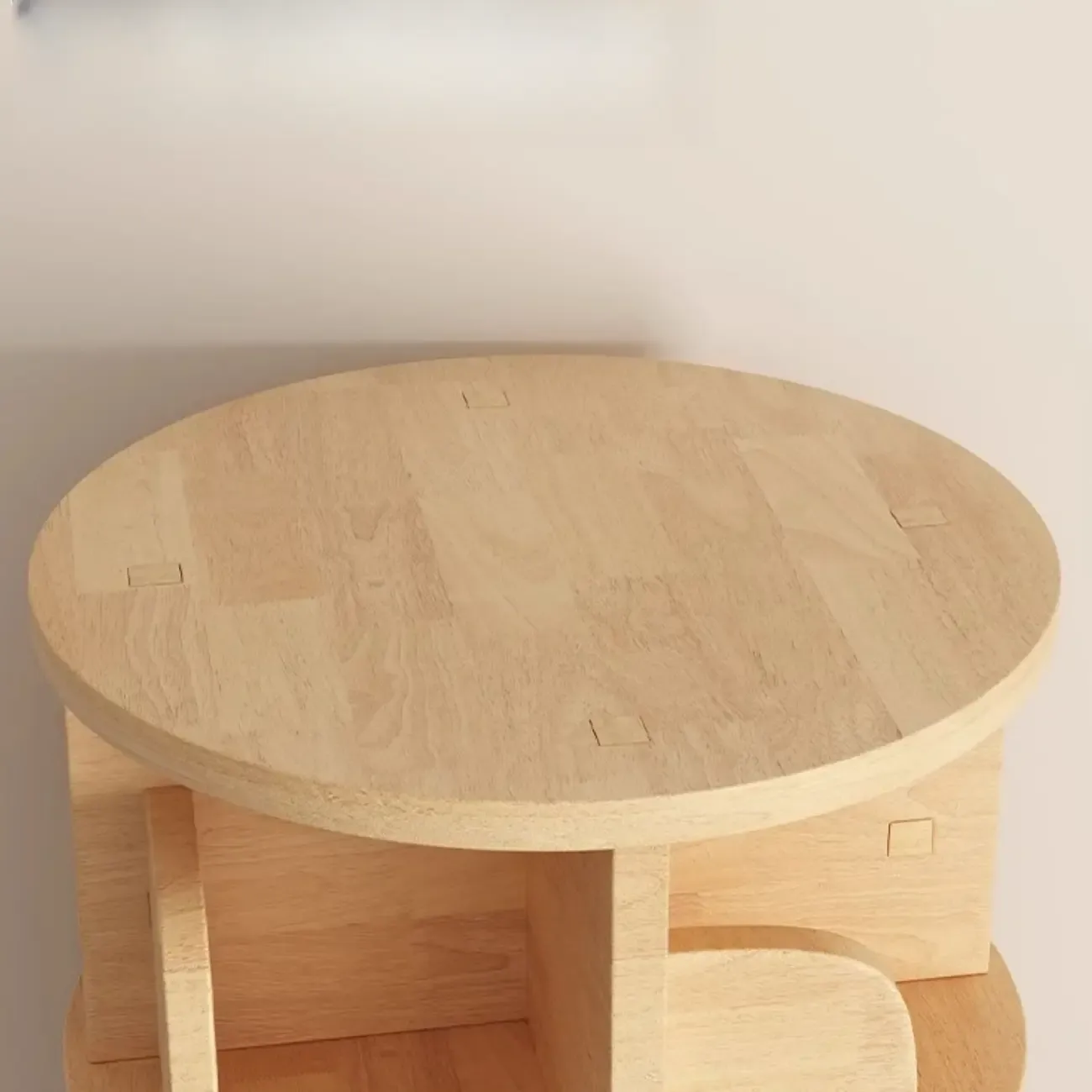 Narrow Modern Natural Wood Vertical Etagere Bookcase Image - 13