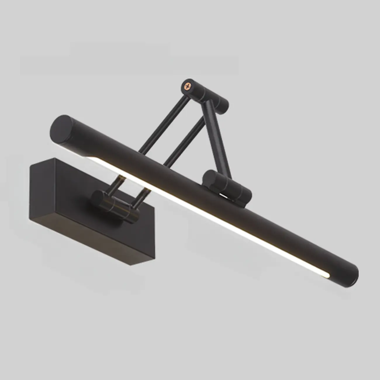 Contemporary Black Metal Cylinder LED Vanity Lights Image - 2 | homeyfad