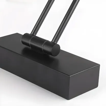 Contemporary Black Metal Cylinder LED Vanity Lights Image - 10