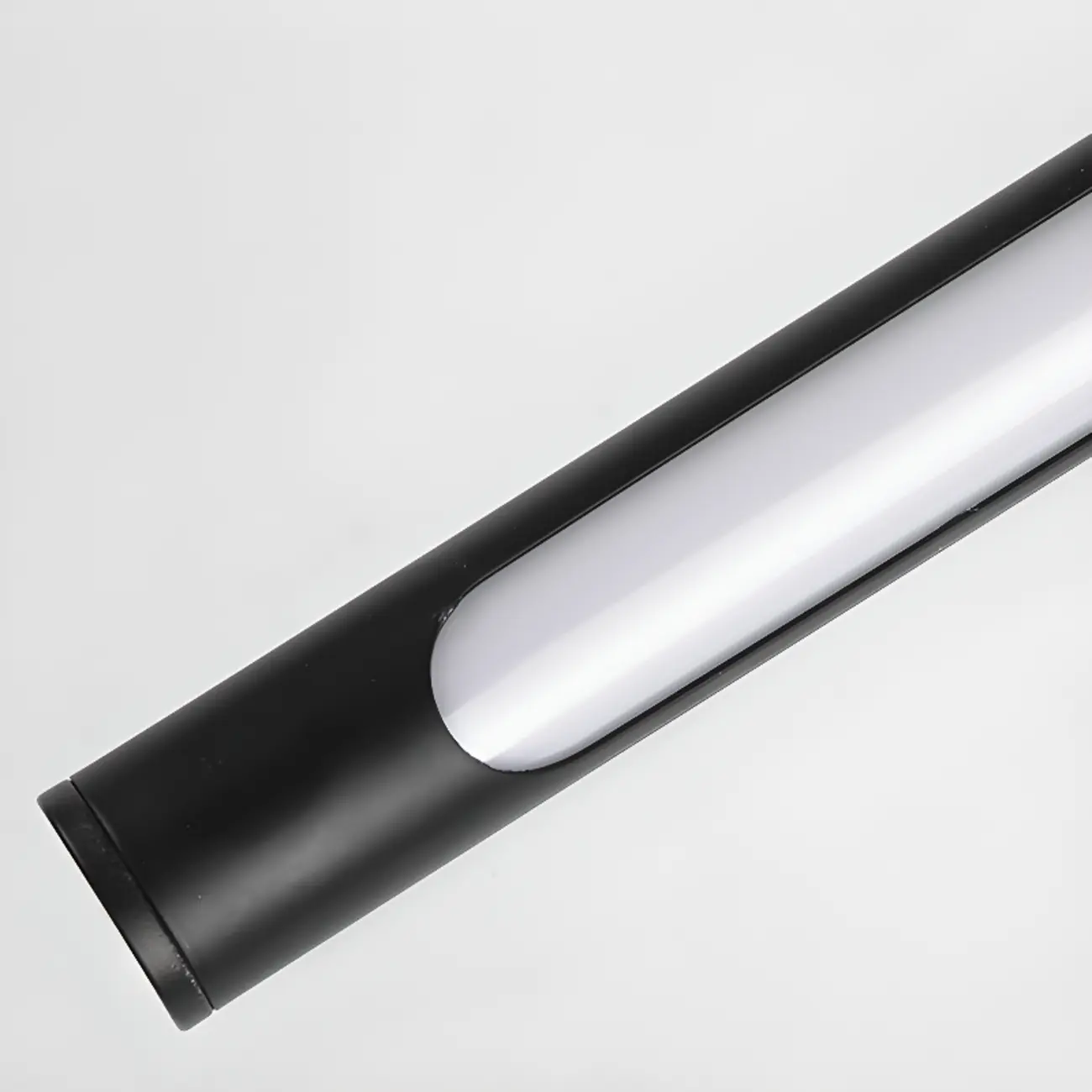 Contemporary Black Metal Cylinder LED Vanity Lights Image - 11 | homeyfad
