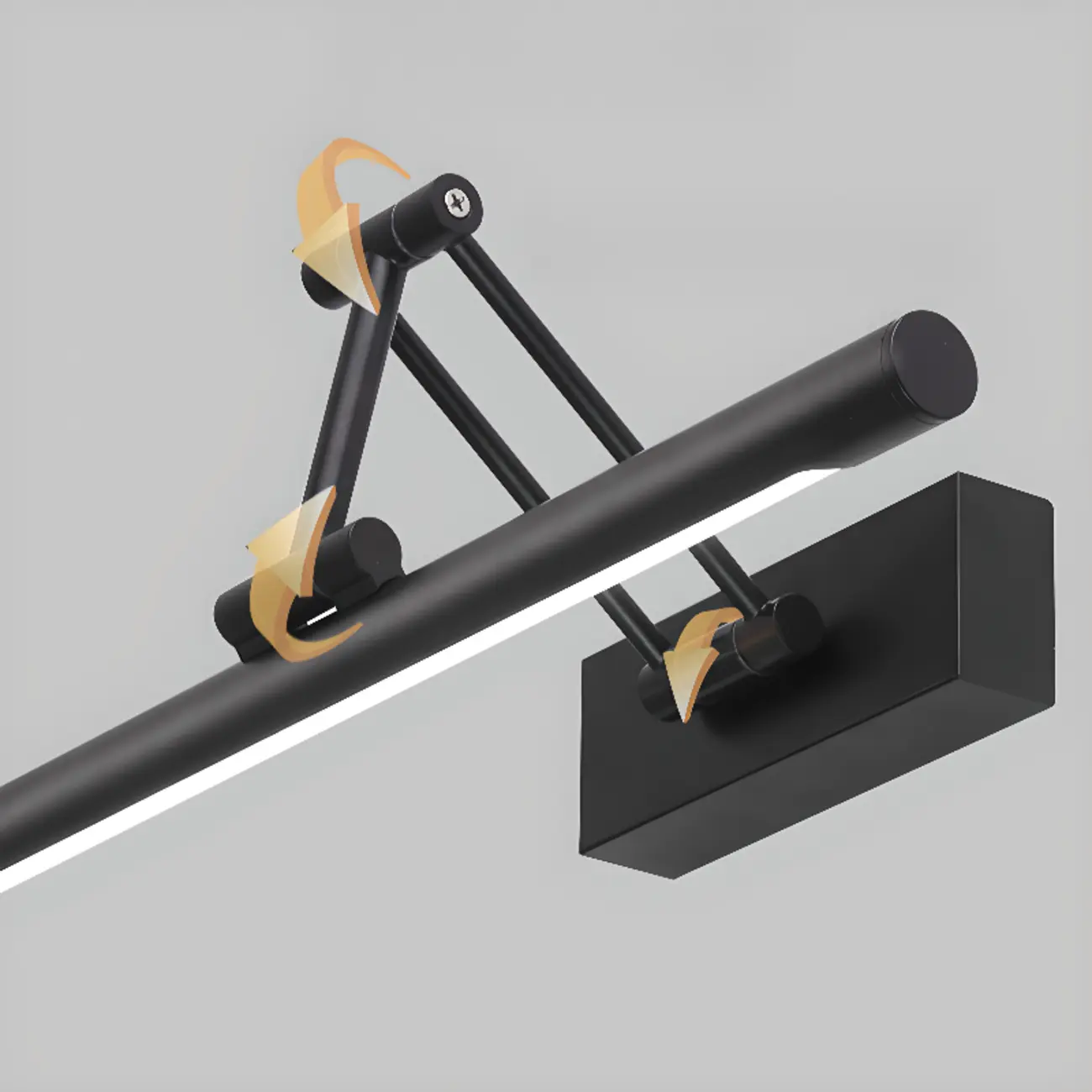 Contemporary Black Metal Cylinder LED Vanity Lights Image - 12 | homeyfad